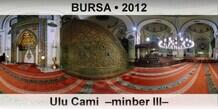BURSA Ulu Cami  Minber III