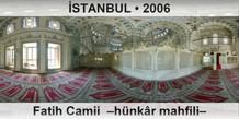 STANBUL Fatih Camii  Hnkr mahfili