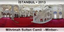 STANBUL Mihrimah Sultan Camii  Minber