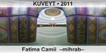 KUVEYT Fatima Camii  Mihrab