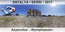 ANTALYA  SERK Aspendos  Nymphaeum