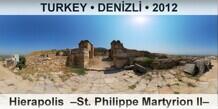TURKEY • DENİZLİ Hierapolis  –St. Philippe Martyrion II–