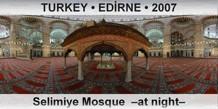 TURKEY • EDİRNE Selimiye Mosque  –At night–