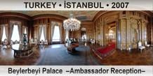 TURKEY • İSTANBUL Beylerbeyi Palace  –Ambassador Reception–