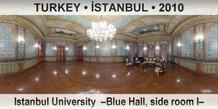 TURKEY • İSTANBUL Istanbul University  –Blue Hall, side room I–