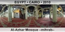 EGYPT • CAIRO Al-Azhar Mosque –mihrab–