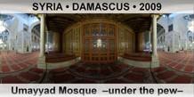 SYRIA • DAMASCUS Umayyad Mosque  –Under the pew–