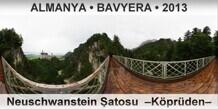 ALMANYA • BAVYERA Neuschwanstein Şatosu  –Köprüden–