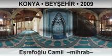 KONYA • BEYŞEHİR Eşrefoğlu Camii  –Mihrab–