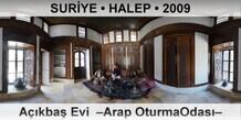 SURYE  HALEP Akba Evi  Arap OturmaOdas