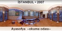 STANBUL Ayasofya Camii Okuma odas