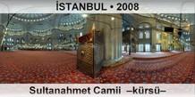 İSTANBUL Sultanahmet Camii  –Kürsü–