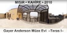 MISIR • KAHİRE Gayer Anderson Müze Evi  –Teras I–