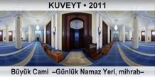 KUVEYT Byk Cami  Gnlk Namaz Yeri, mihrab