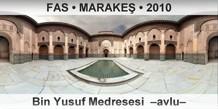 FAS  MARAKE Bin Yusuf Medresesi  Avlu