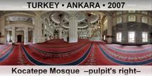 TURKEY â€¢ ANKARA Kocatepe Mosque  â€“Pulpit's rightâ€“