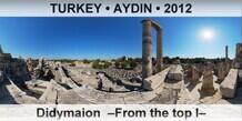 TURKEY â€¢ AYDIN Didymaion  â€“From the top Iâ€“