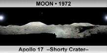 MOON Apollo 17  –Shorty Crater–