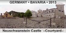 GERMANY â€¢ BAYERN Neuschwanstein Castle  â€“Courtyardâ€“