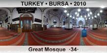 TURKEY â€¢ BURSA Great Mosque  Â·34Â·