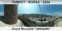 TURKEY â€¢ BURSA Great Mosque  â€“Minaretâ€“