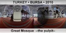 TURKEY â€¢ BURSA Great Mosque  â€“The pulpitâ€“