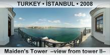 TURKEY â€¢ Ä°STANBUL Maiden's Tower  â€“View from tower IIâ€“