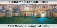TURKEY â€¢ Ä°STANBUL Yeni Mosque  â€“Imperial pewâ€“