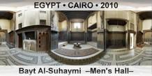 EGYPT â€¢ CAIRO Bayt Al-Suhaymi  â€“Men's Hallâ€“