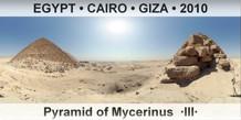 EGYPT â€¢ CAIRO â€¢ GIZA Pyramid of Mycerinus  Â·IIIÂ·