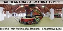 SAUDI ARABIA â€¢ AL-MADINAH Historic Train Station of al-Madinah  â€“Locomotive Sliceâ€“